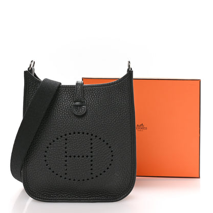 Hermes Taurillon Clemence Amazone Evelyne TPM Black 11 of 11