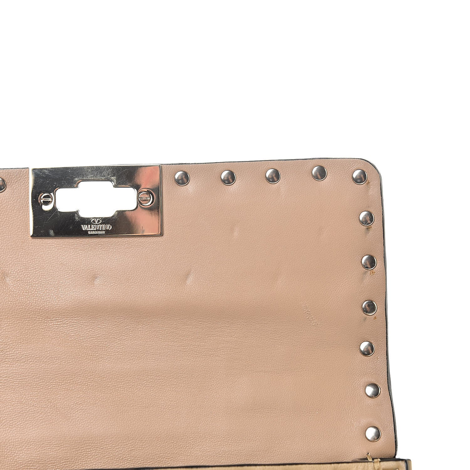 Valentino Garavani Nappa Small Rockstud Spike Shoulder Bag Camel Rose 10 of 11