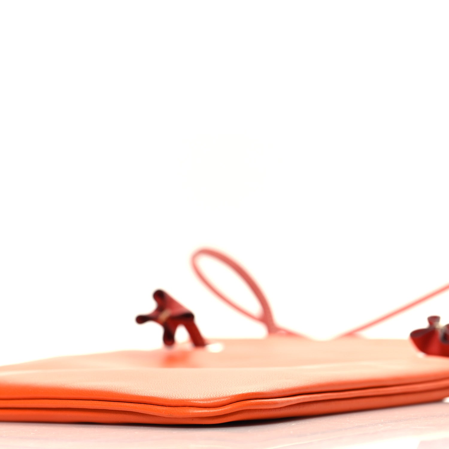 Hermes Milo Lambskin Swift Mini Aline Orange Poppy Terre Battue 9 of 9