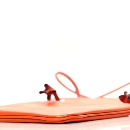 Hermes Milo Lambskin Swift Mini Aline Orange Poppy Terre Battue 9 of 9