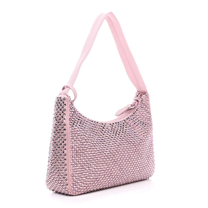 Prada Satin Crystal Mini Re-Edition 2000 Bag Alabastro 2 of 4