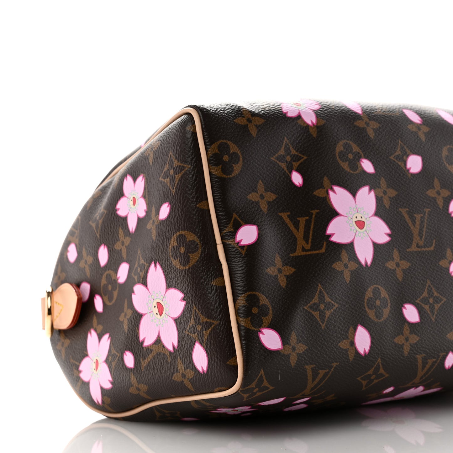 LV X TM Monogram Cherry Blossom Speedy Bandouliere 25 Sakura Brown