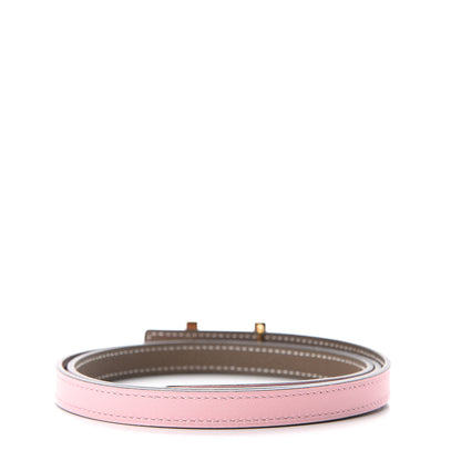 Hermes Epsom Swift 13mm Focus Belt 85 Rose Sakura Etoupe 2 of 5