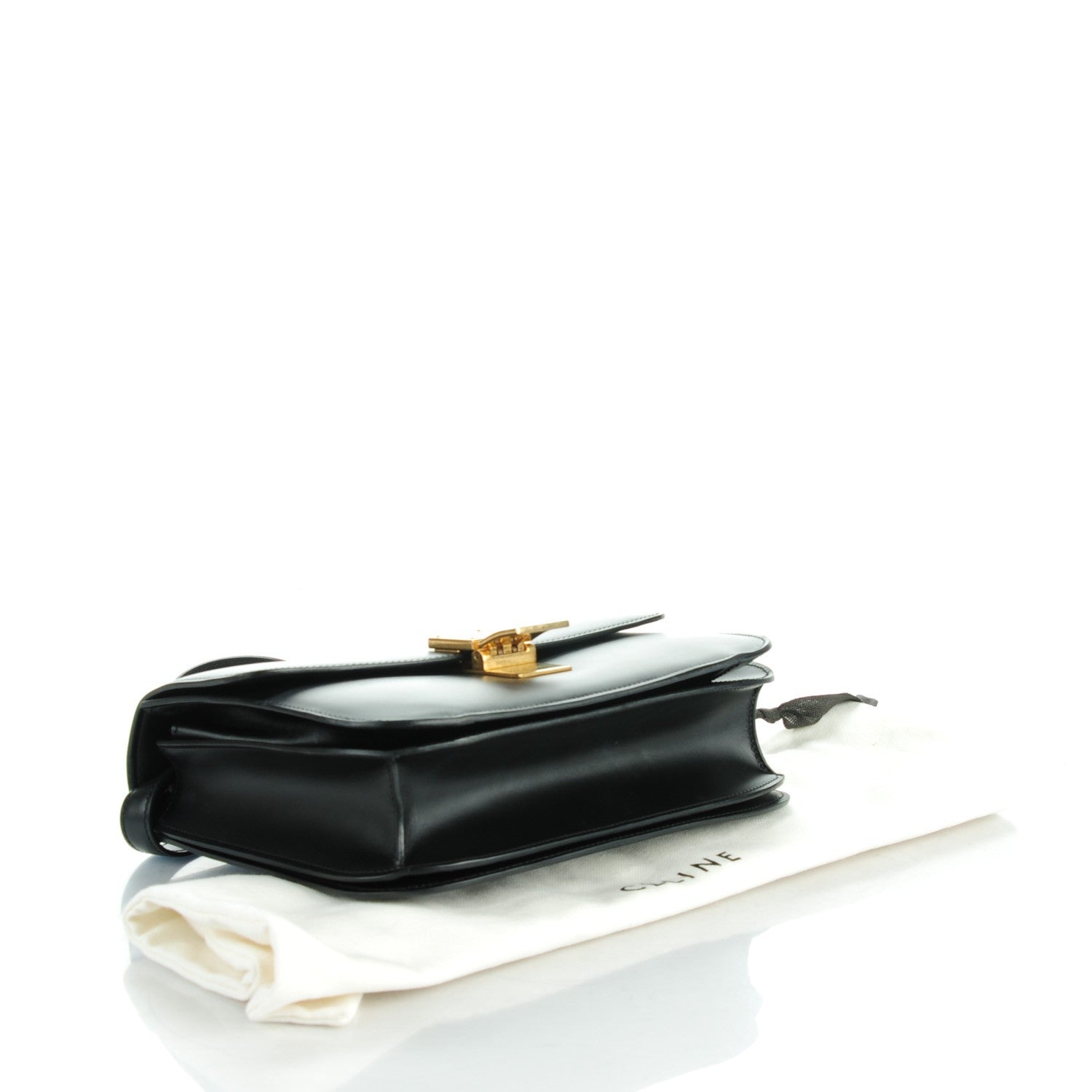 Celine Box Calfskin Medium Classic Box Flap Bag Black 4 of 7