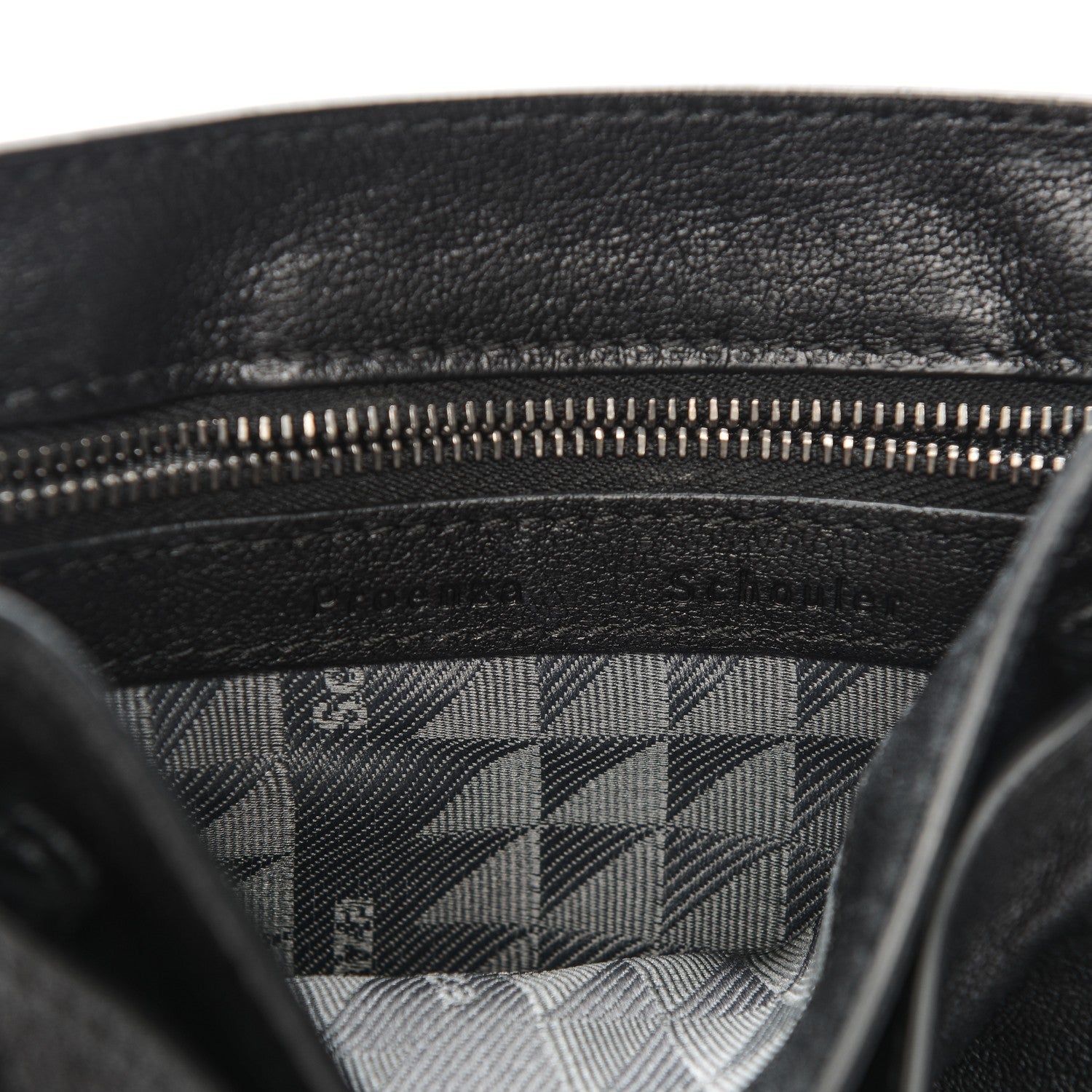 Proenza Schouler Lambskin Fringe PS1 Crossbody Pouch Black 6 of 7