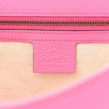 Gucci Calfskin Small GG Marmont Top Handle Bag Pink Tropical Flower 5 of 12
