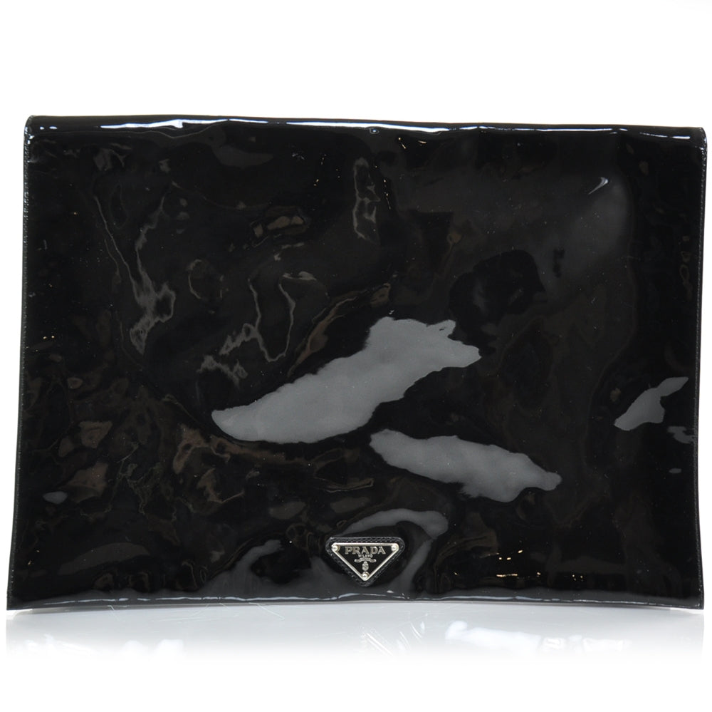 Vernice Flat Clutch Black