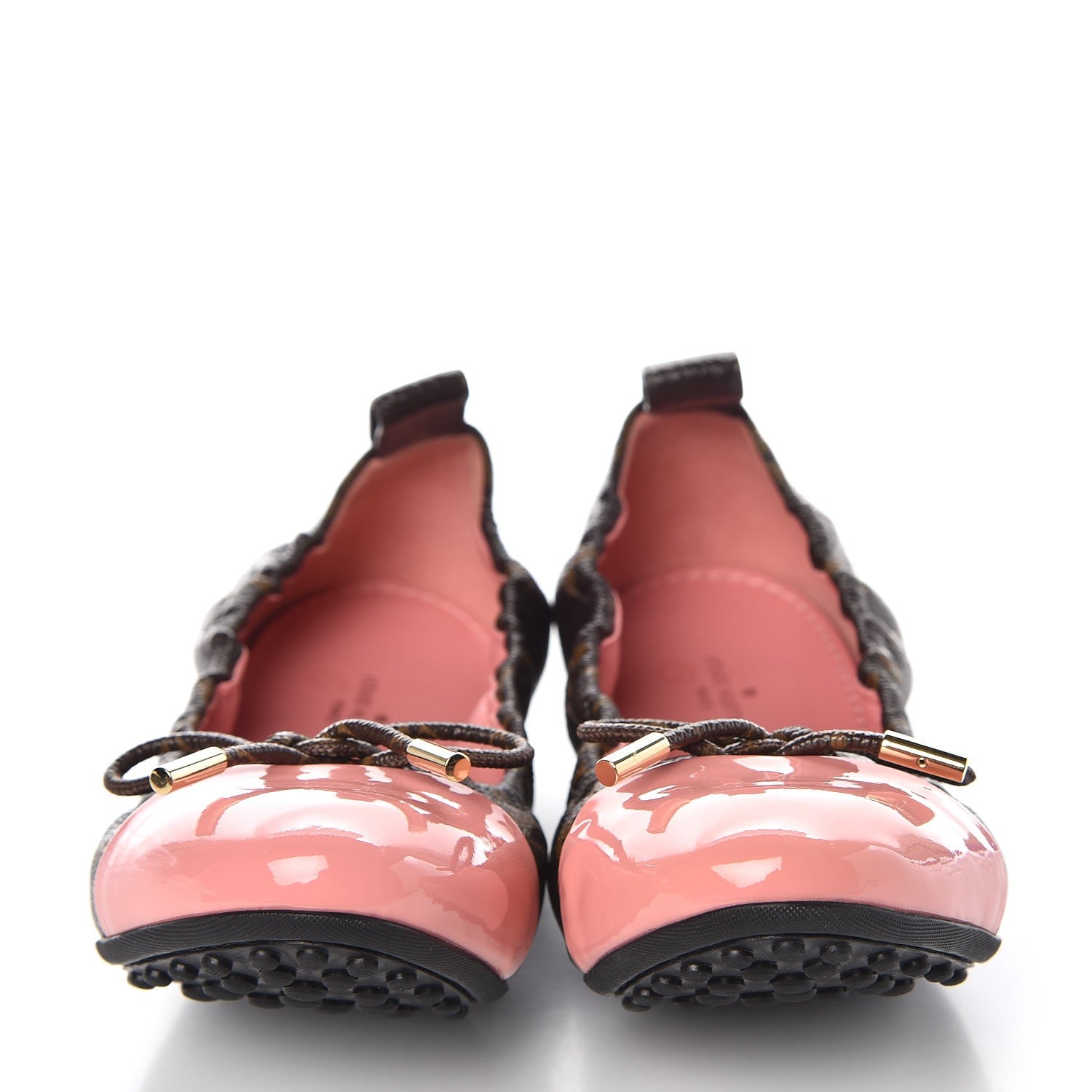 Louis Vuitton Monogram Patent Flirty Ballerina Flats 36.5 Rose Clair 2 of 7