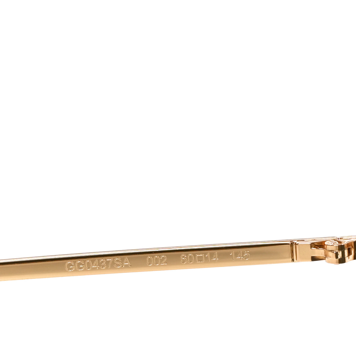 Square Frame GG0437SA Sunglasses Gold