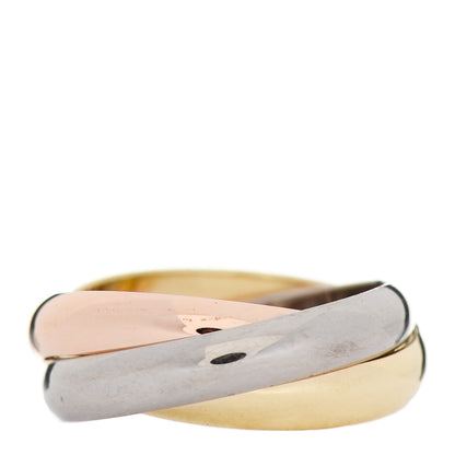 Cartier 18K Pink Yellow White Gold Classic Trinity Ring 53 6.25 3 of 6