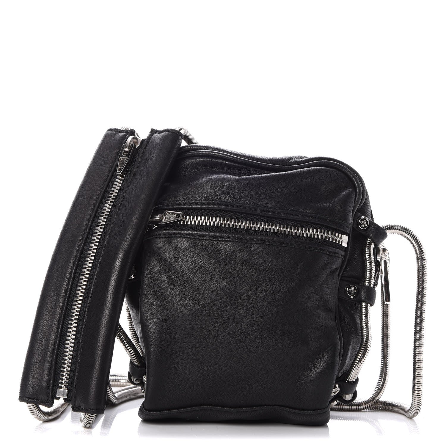 Alexander Wang Washed Lambskin Brenda Chain Camera Bag Black 1 of 8
