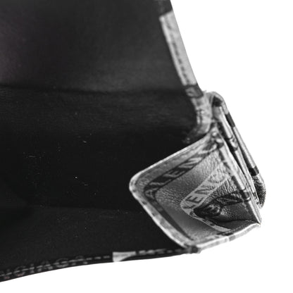 Balenciaga Metallic Calfskin Losange Monogram Mini Everyday Wallet Silver Black White 7 of 9