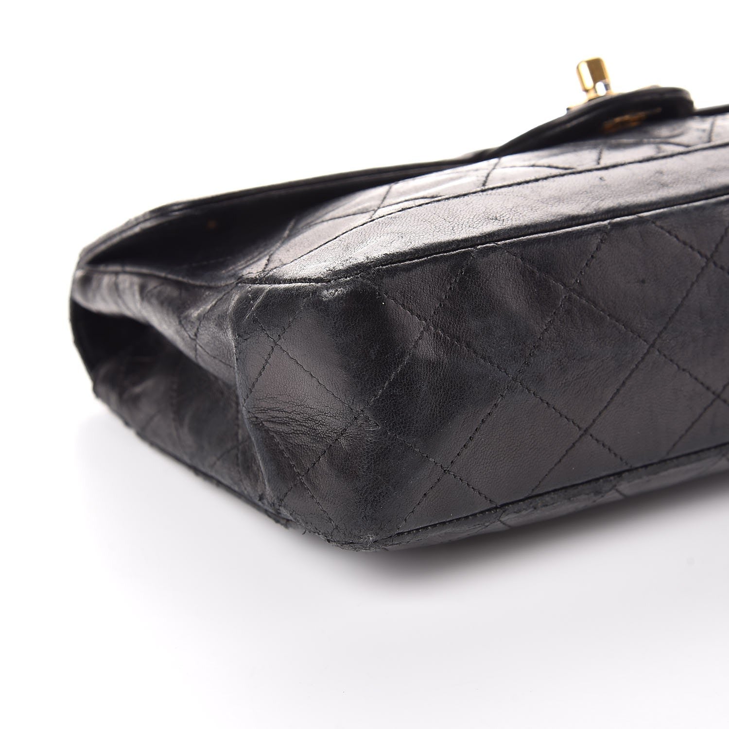 Chanel Lambskin Quilted Medium Single Flap Black 16 of 24