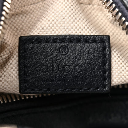 Gucci GG Supreme Monogram Textured Calfskin Web Small Attache Shoulder Bag Beige Blue 5 of 11