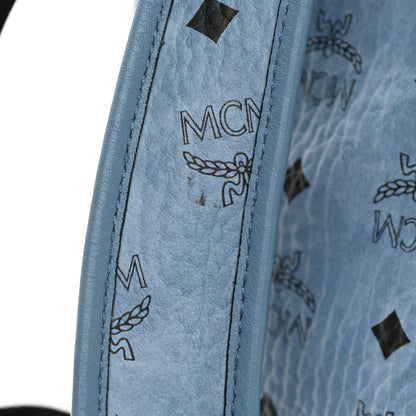 MCM Visetos Small Side Stud Stark Backpack Munich Blue 16 of 16