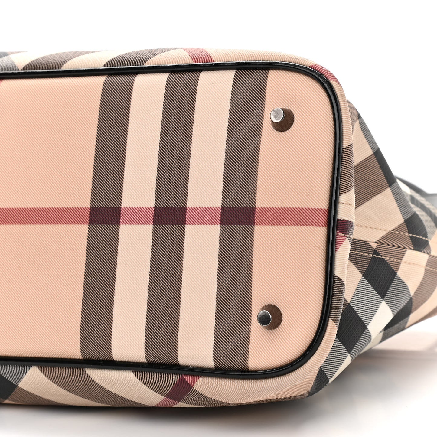 Supernova Check Small Nickie Tote Black