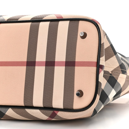 Burberry Supernova Check Small Nickie Tote Black 9 of 9
