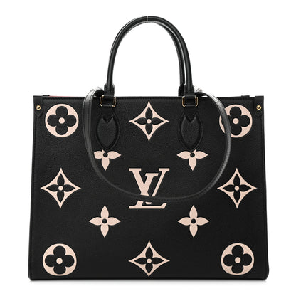 Louis Vuitton Empreinte Monogram Giant Onthego MM Black Beige 1 of 10