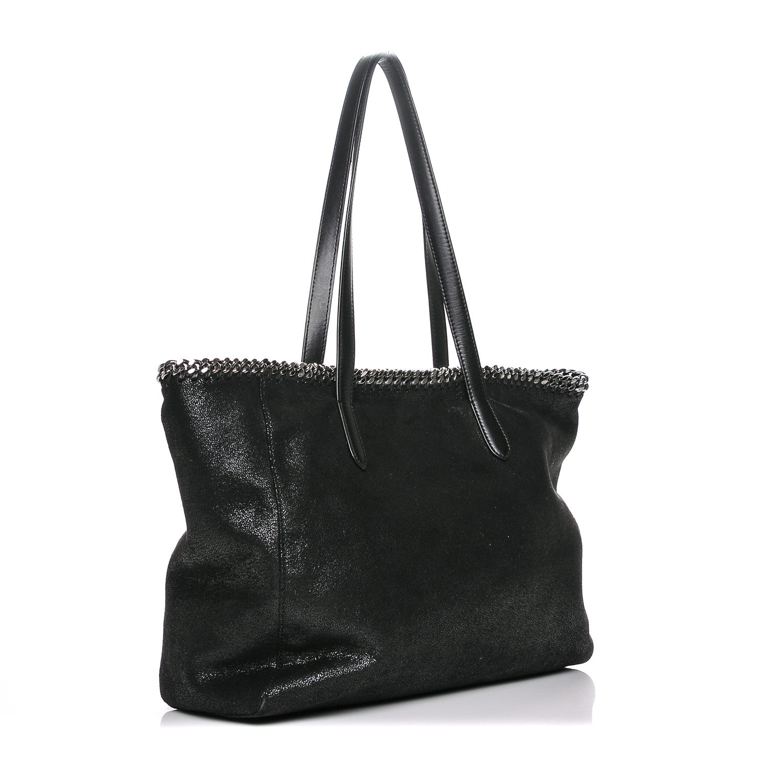 Stella McCartney Shaggy Deer Falabella East West Shopper Tote Black 3 of 6