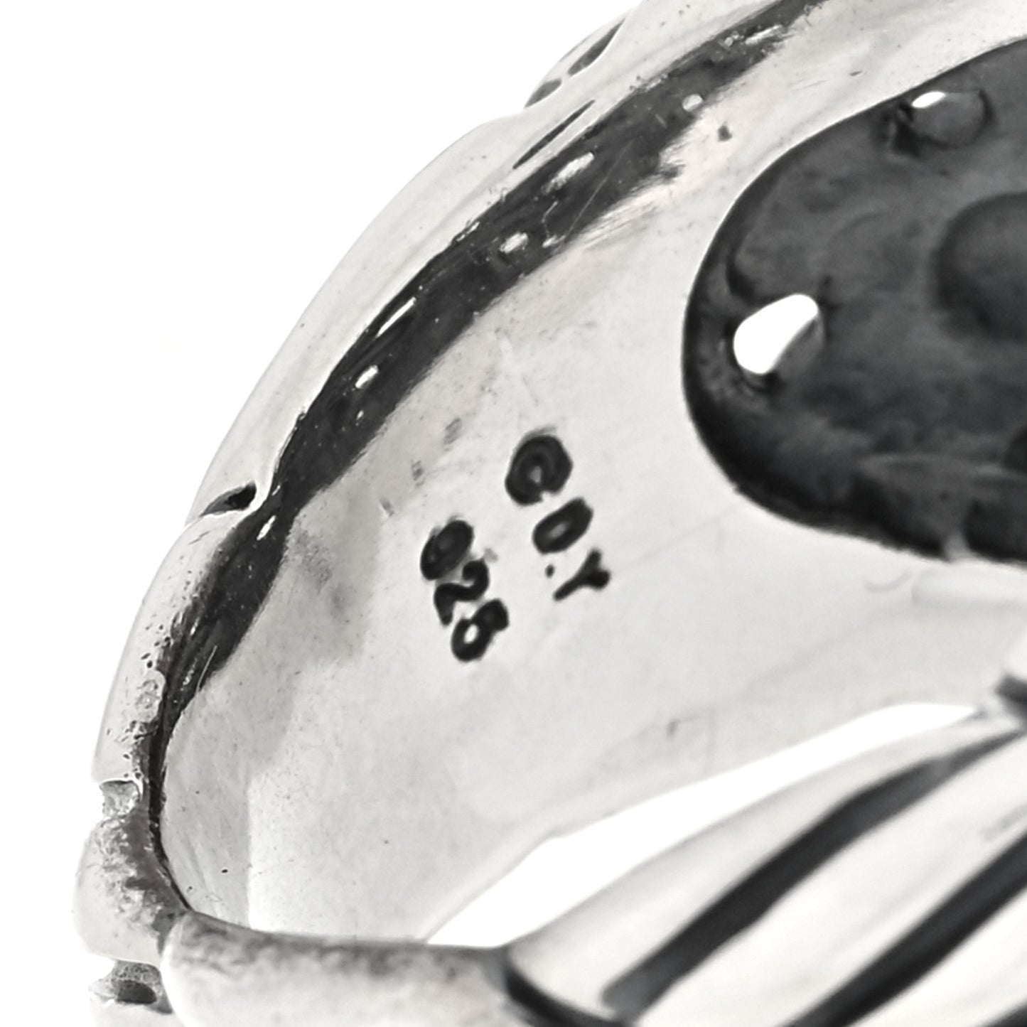 Sterling Silver Belmont Curb Chain Ring 51 5.75