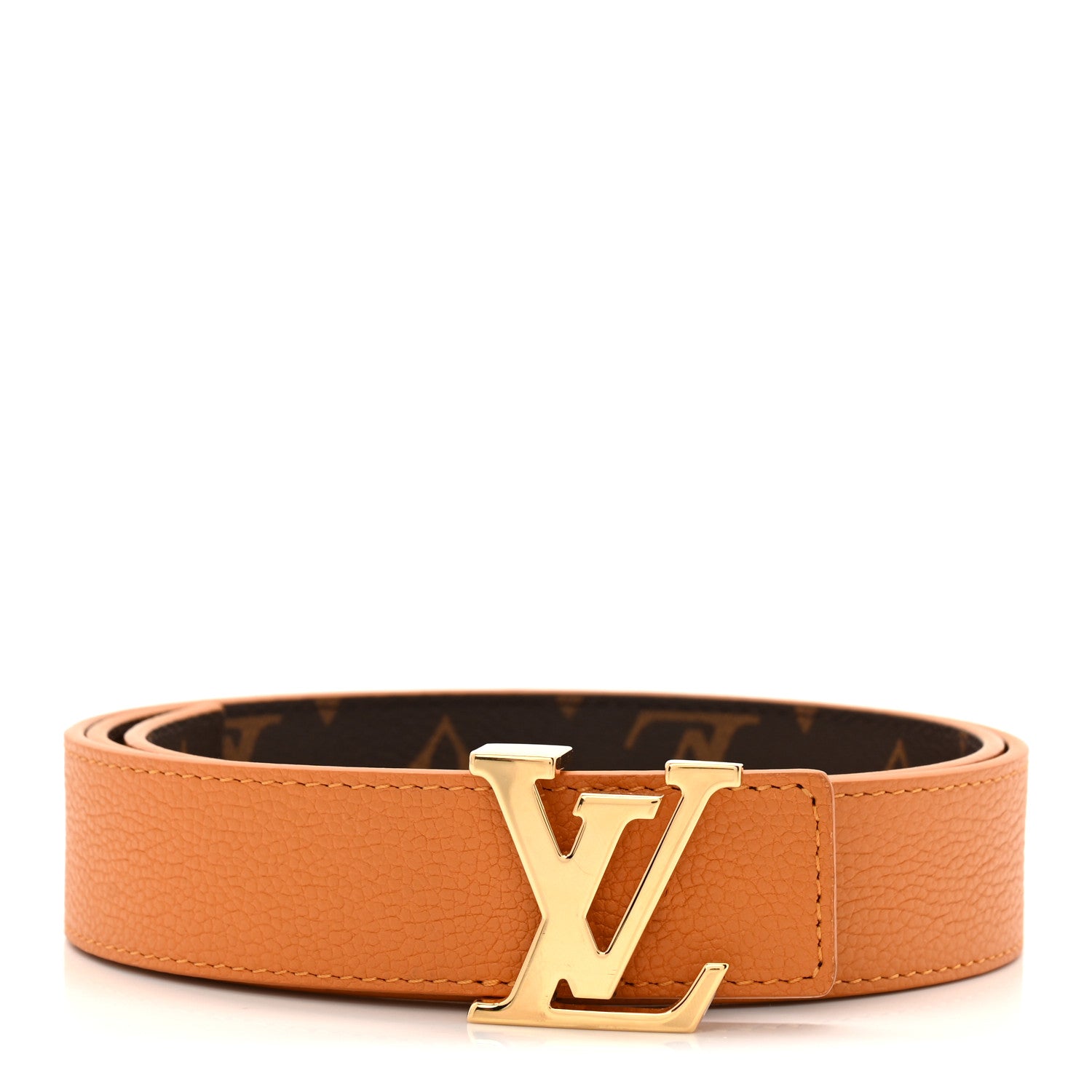 Louis Vuitton Calfskin Monogram 20mm LV Iconic Reversible Belt 80