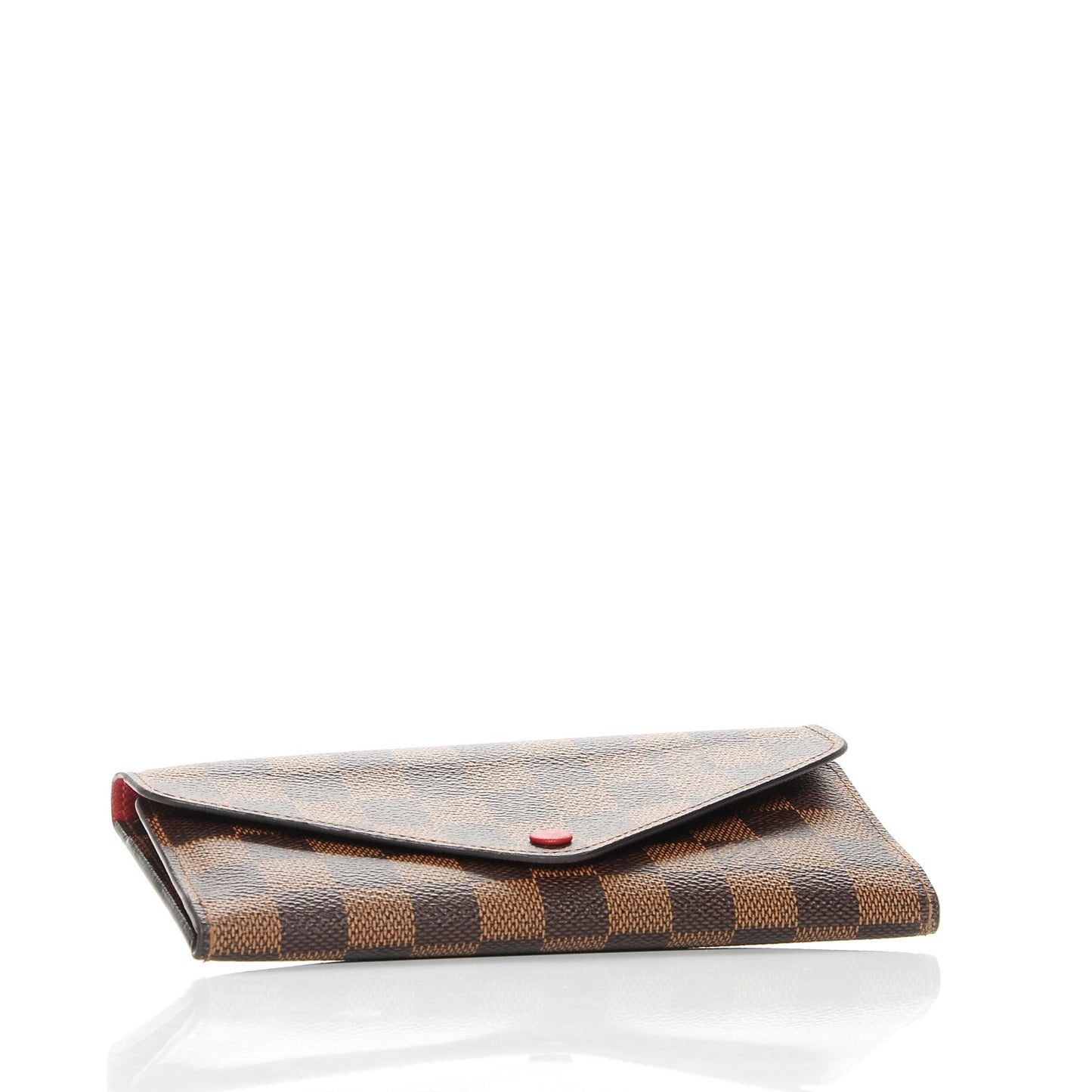 Damier Ebene Josephine Wallet Red