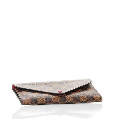 Louis Vuitton Damier Ebene Josephine Wallet Red 4 of 6