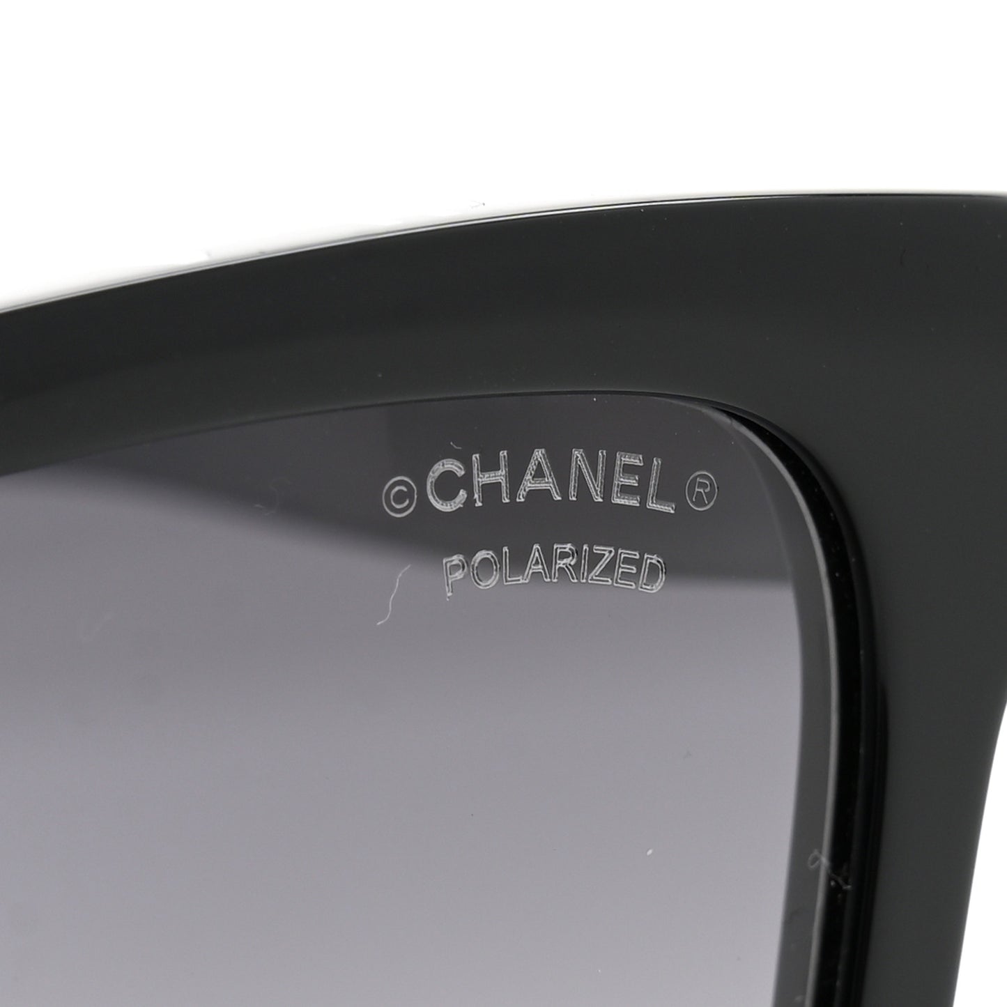 Acetate Polarized Square Sunglasses 5417-A Black
