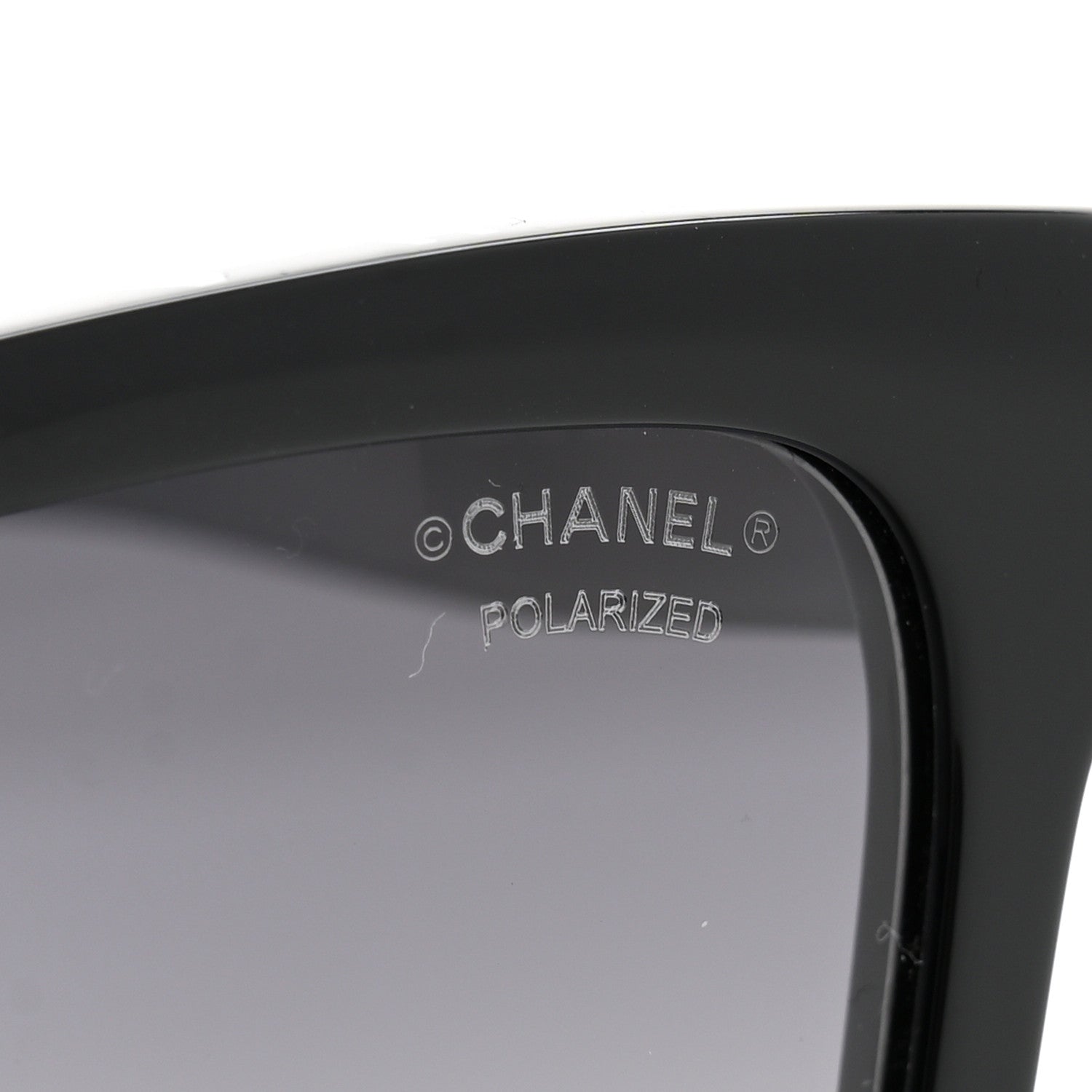 Chanel Acetate Polarized Square Sunglasses 5417-A Black 7 of 8