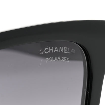Chanel Acetate Polarized Square Sunglasses 5417-A Black 7 of 8