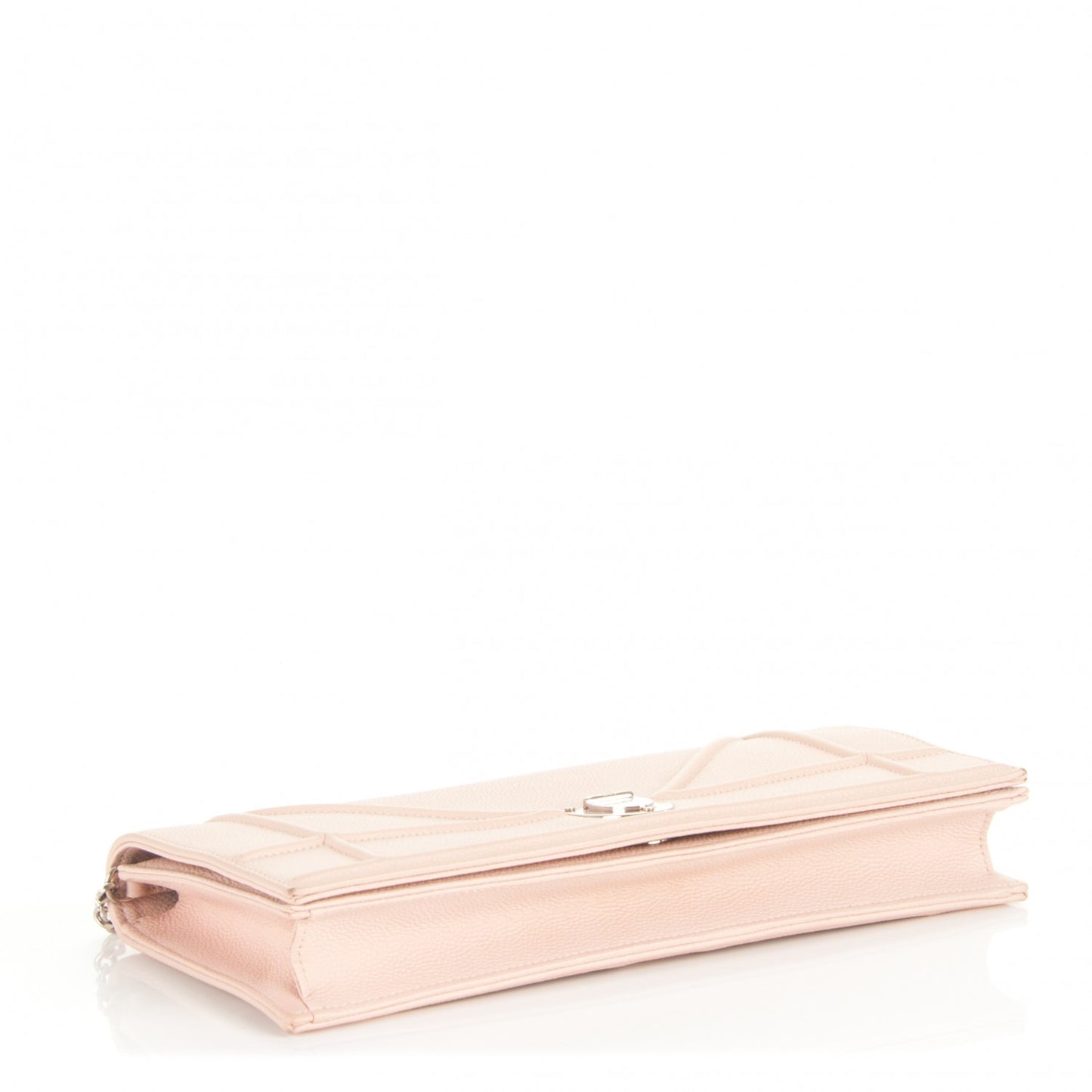 Grained Calfskin Diorama Pochette Nude