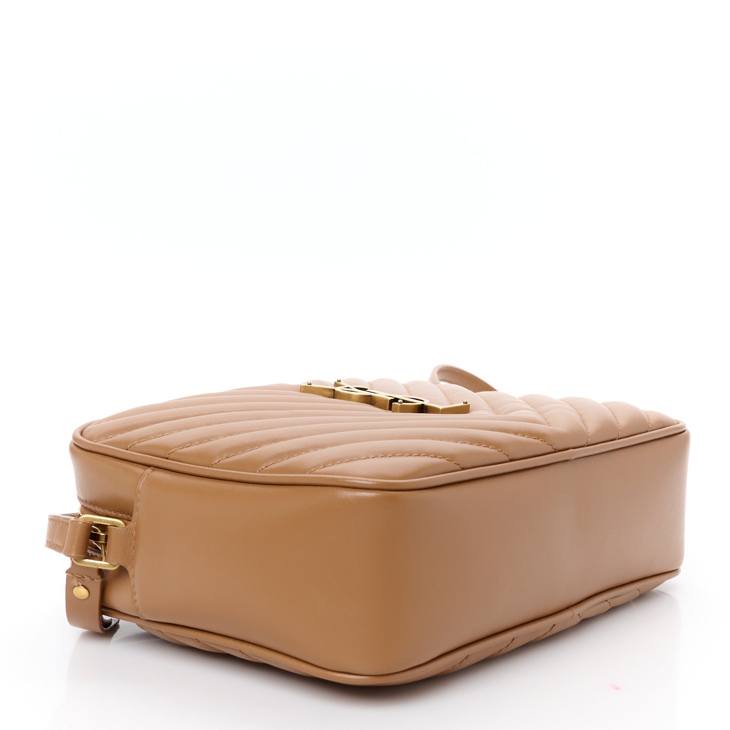 Saint Laurent Calfskin Matelasse Monogram Lou Camera Bag Cinnamon 4 of 11