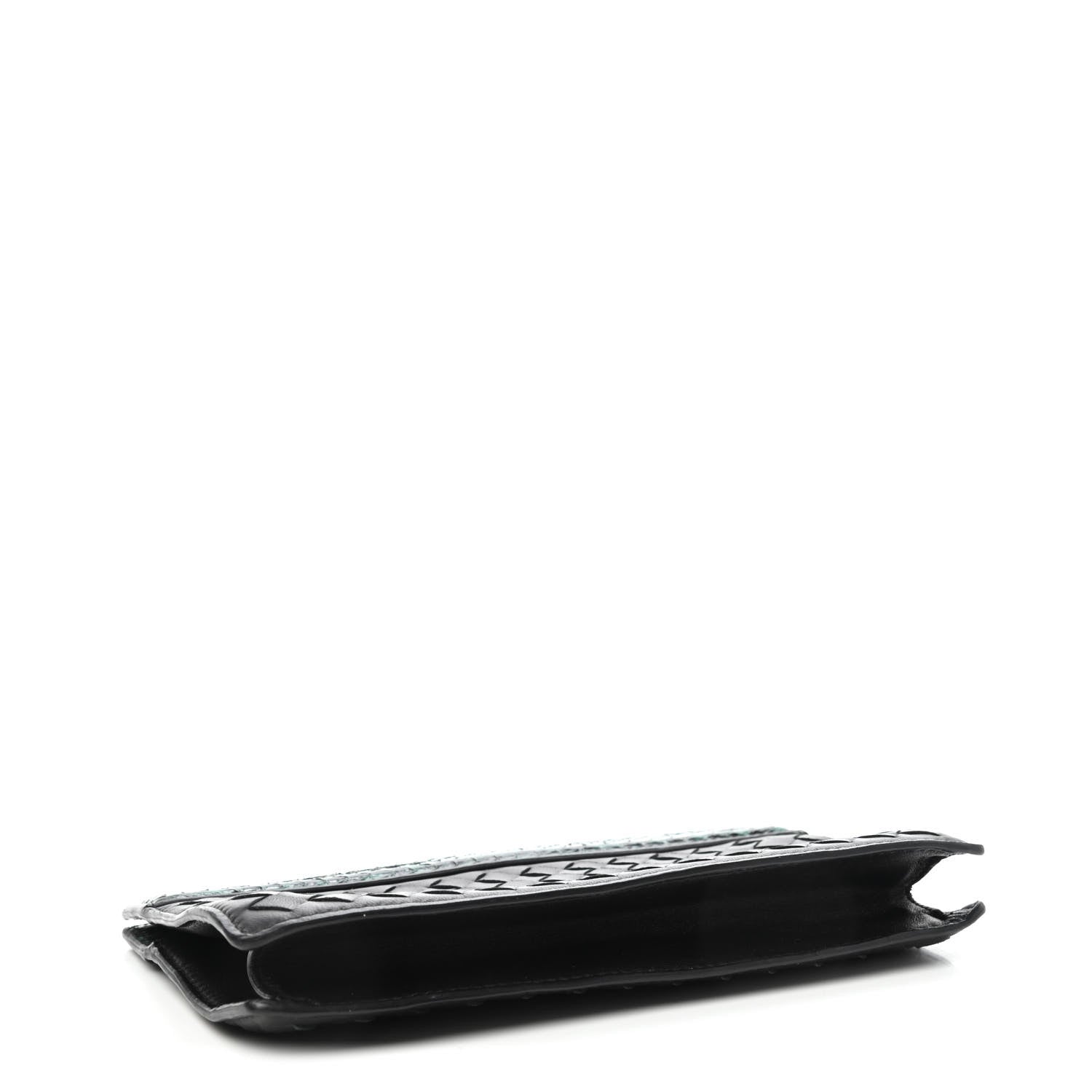 Bottega Veneta Nappa Ayers Intrecciato Clutch Black 3 of 4