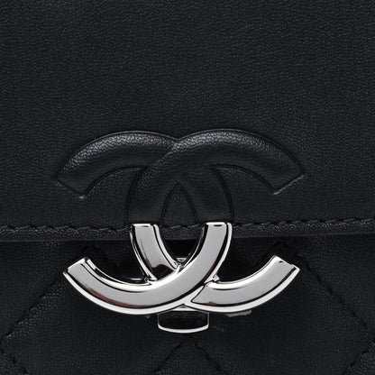 Chanel Goatskin Quilted Large CC Box Flap Black 18 of 21
