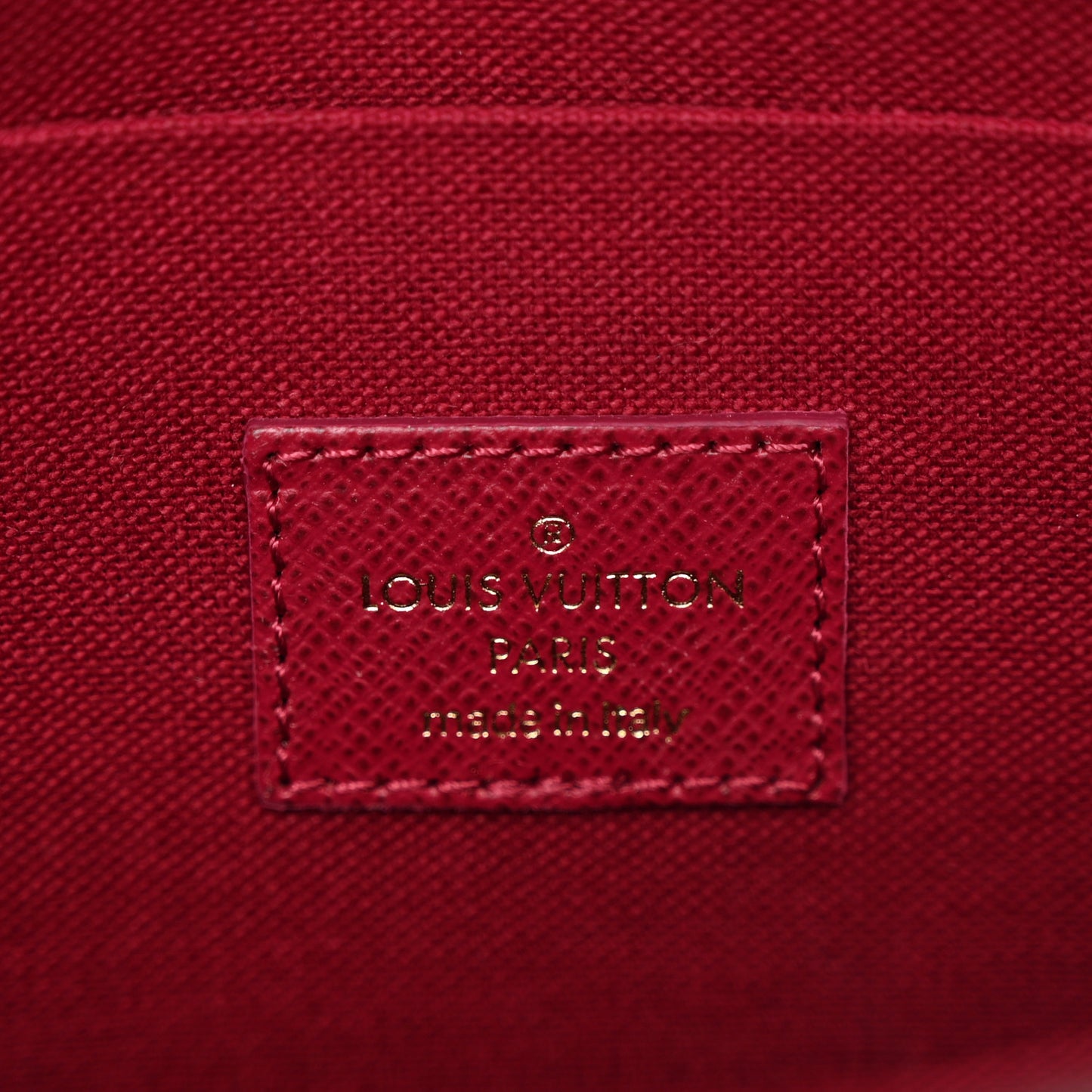 Monogram Pochette Felicie Chain Wallet Fuchsia