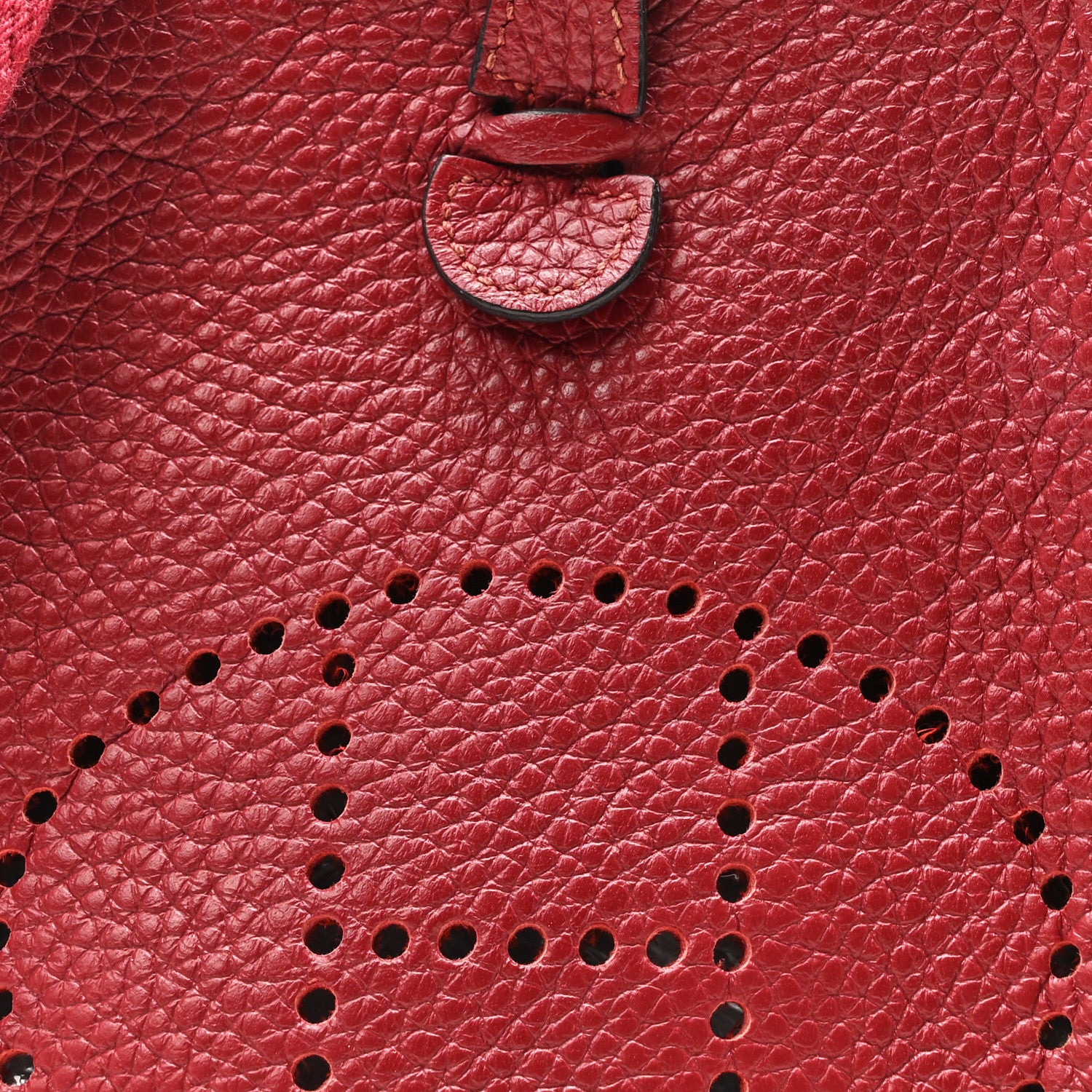 Hermes Taurillon Clemence Evelyne TPM Rouge Grenat 8 of 10