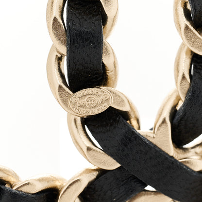 Chanel Lambskin Chain CC Brooch Black Gold 3 of 3