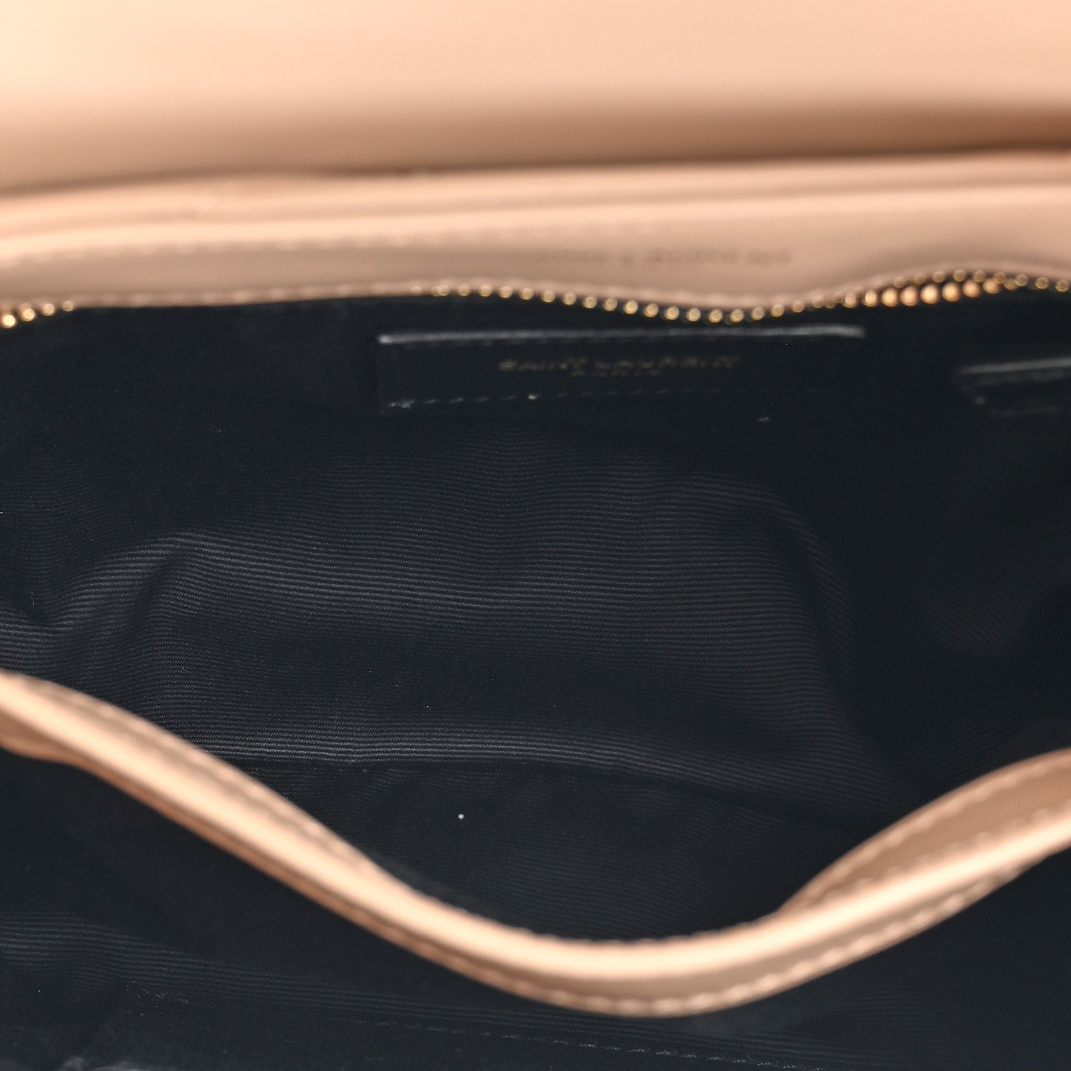 Saint Laurent Calfskin Y Quilted Monogram Toy Loulou Crossbody Bag Dark Beige 6 of 12