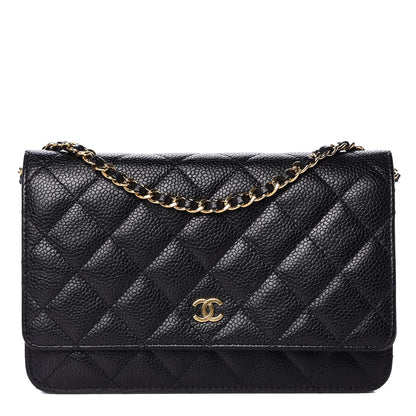 Chanel Caviar Quilted Wallet On Chain WOC Black 1 of 9