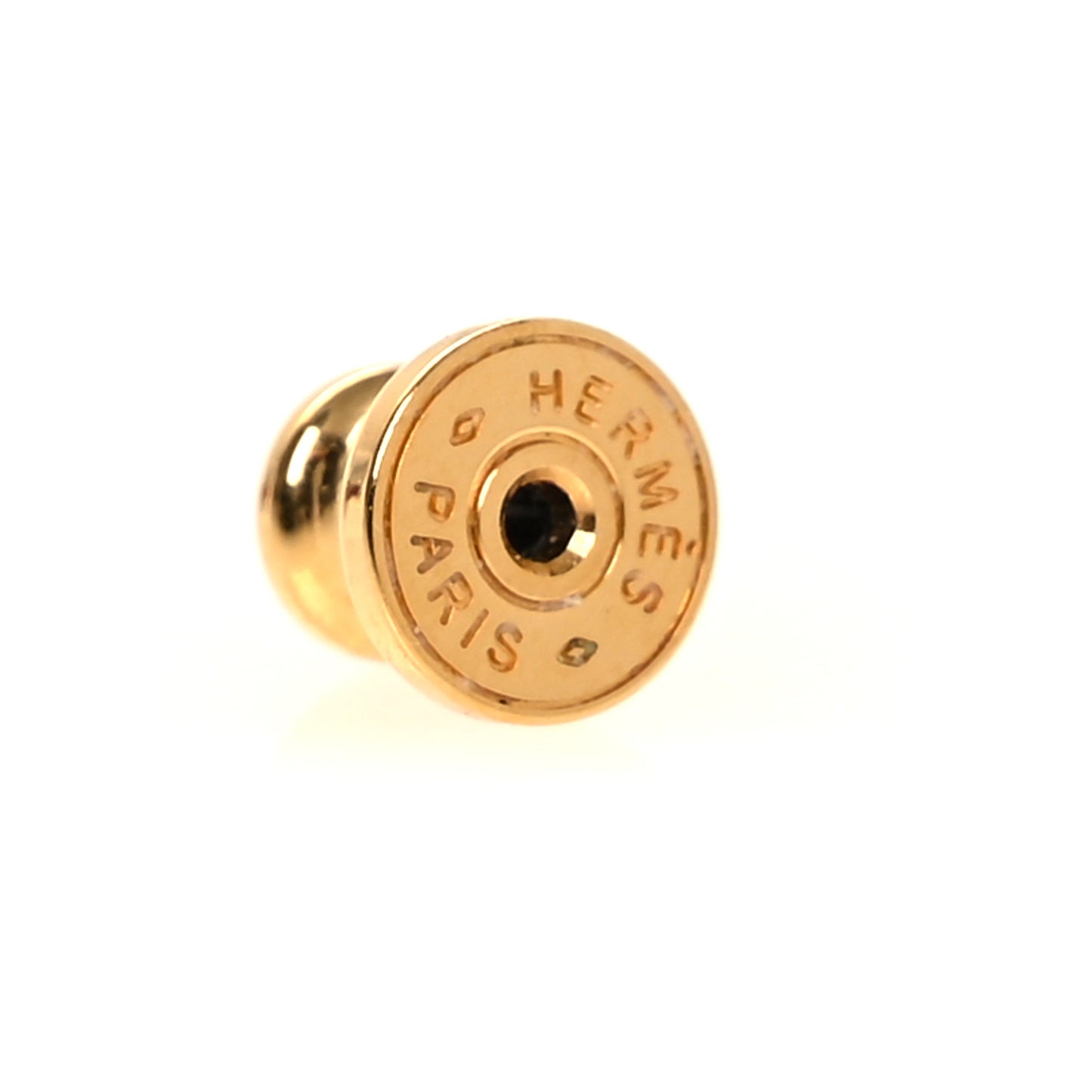 Gold Lacquered Mini Pop H Earrings Rouge Grenat