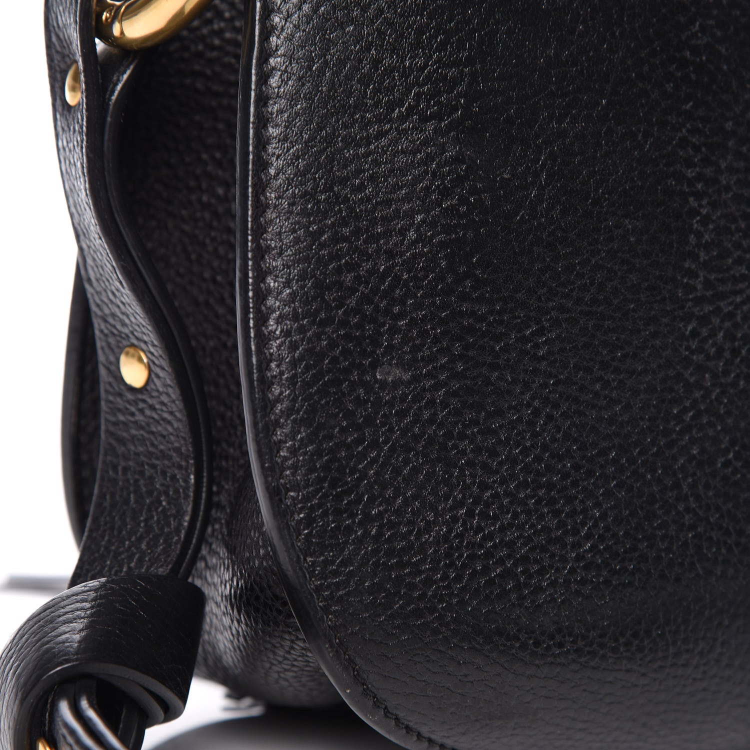 Chloe Grained Calfskin Medium Hudson Tassel Shoulder Bag Black 20 of 22