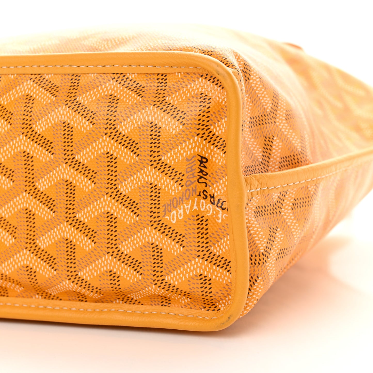 Goyardine Reversible Mini Anjou Yellow