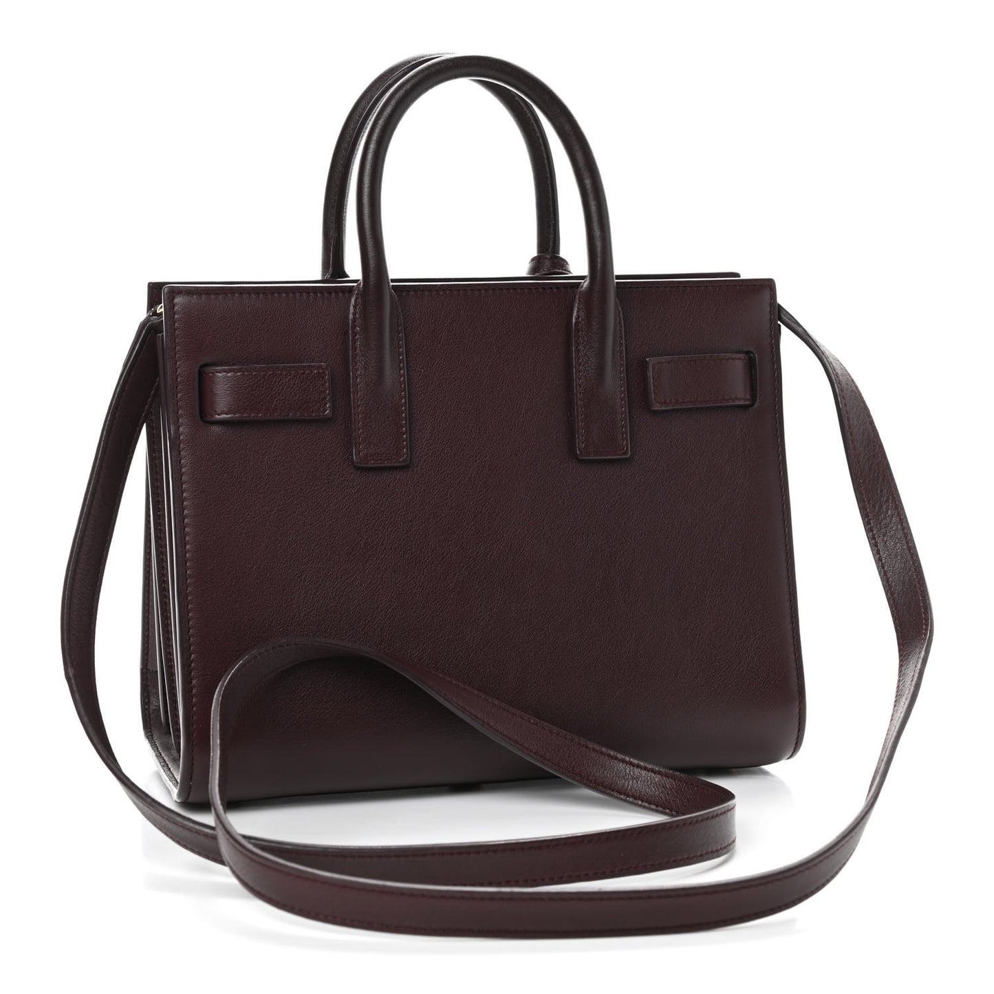 Calfskin Nano Sac De Jour Dark Amaranto
