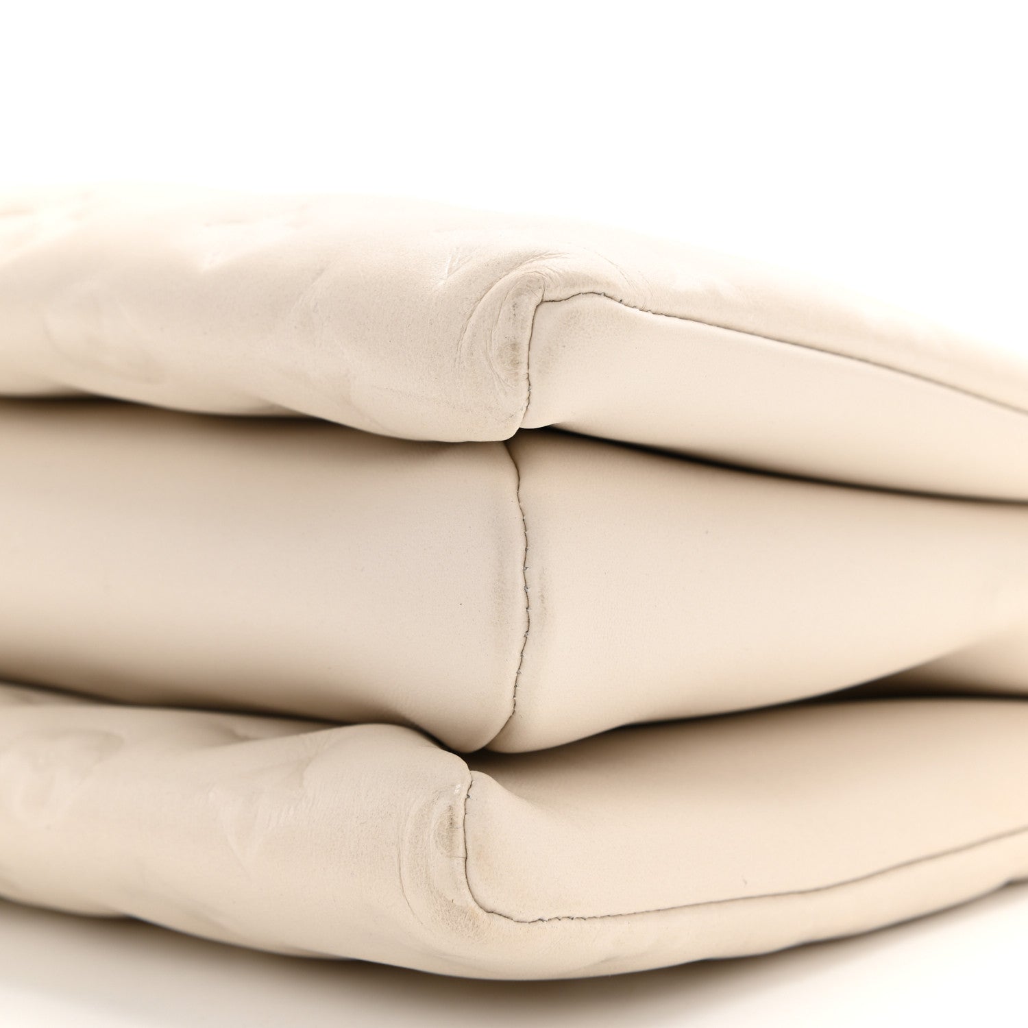 Louis Vuitton Lambskin Embossed Monogram Coussin PM Beige Cream 10 of 10