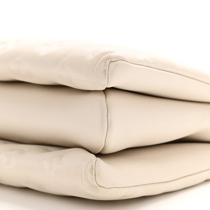 Louis Vuitton Lambskin Embossed Monogram Coussin PM Beige Cream 10 of 10