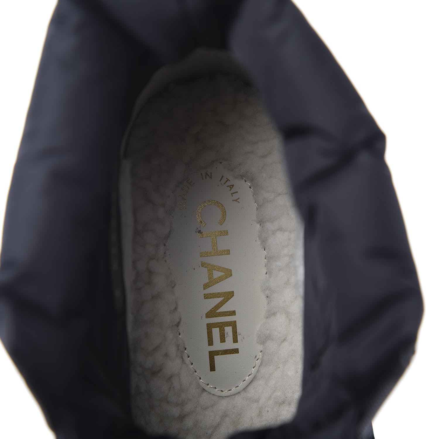 Chanel Calfskin Nylon CC Ankle Snow Boots 36 Black 8 of 10