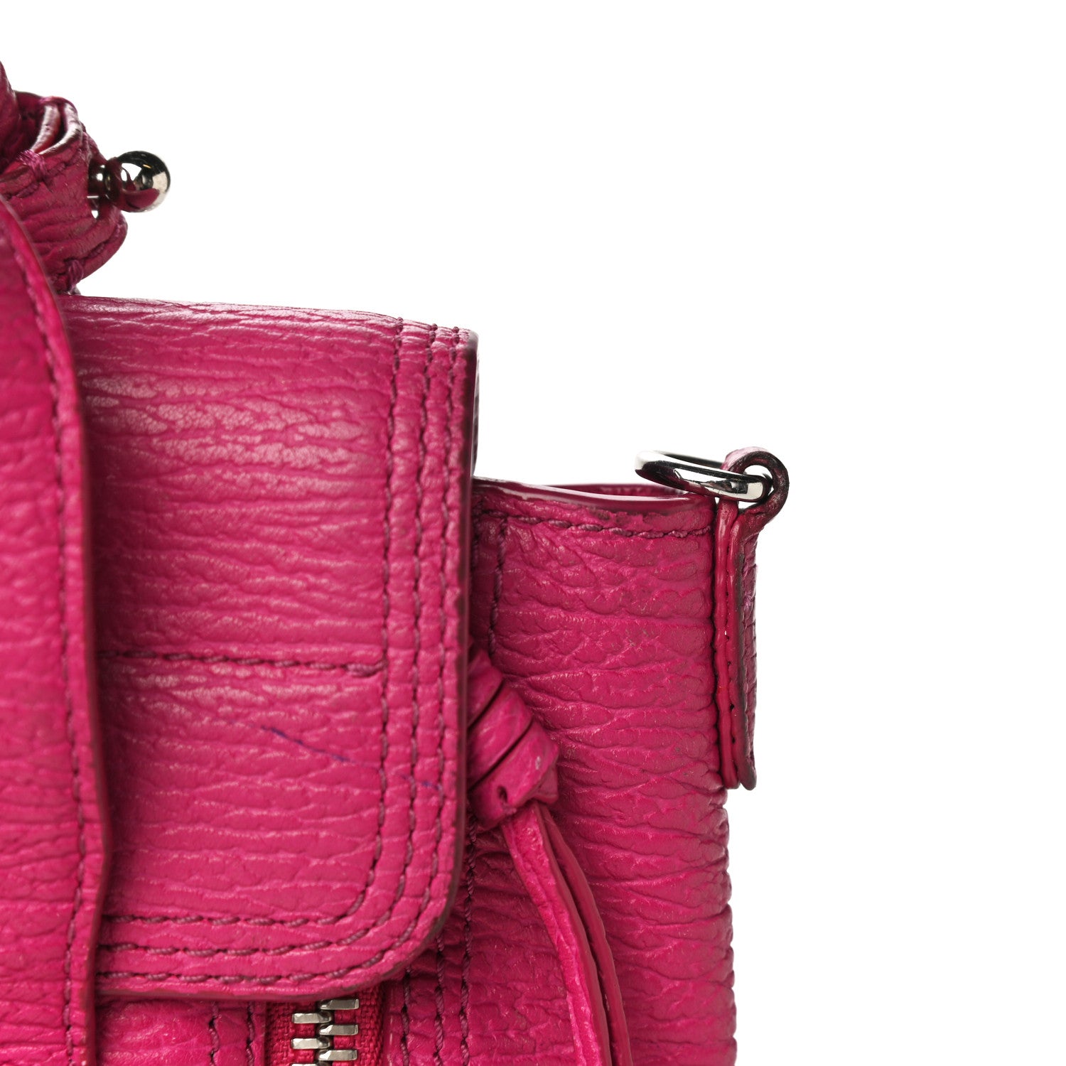 3.1 Phillip Lim Textured Calfskin Mini Pashli Satchel Fuschia 15 of 34