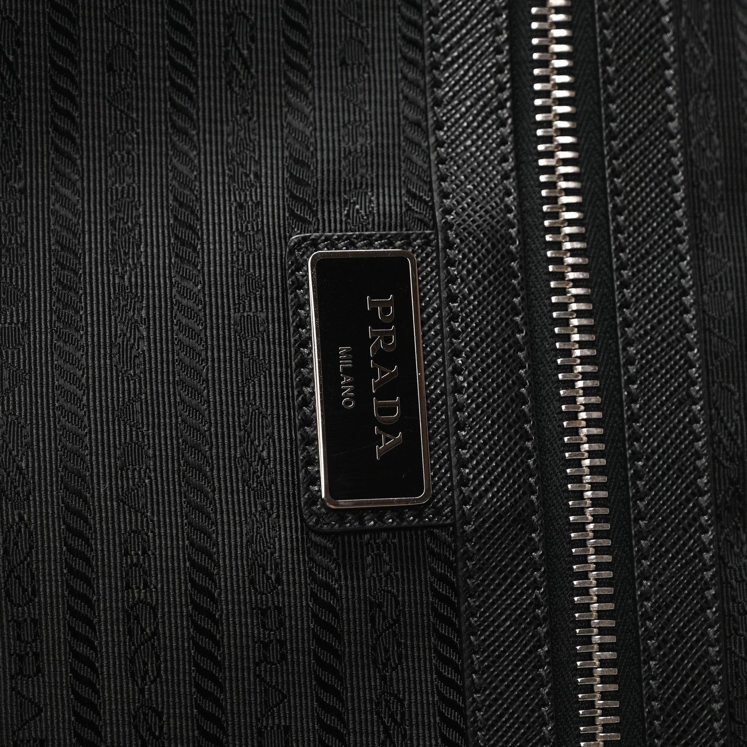 Prada Saffiano Trolley Luggage Black 5 of 8