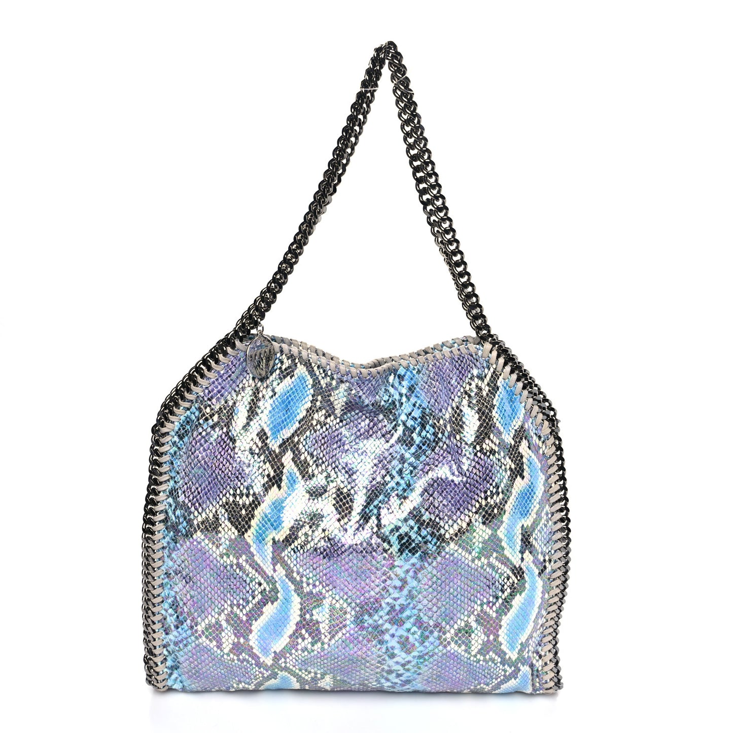 Eco Python Oleographic Small Falabella Tote Navy