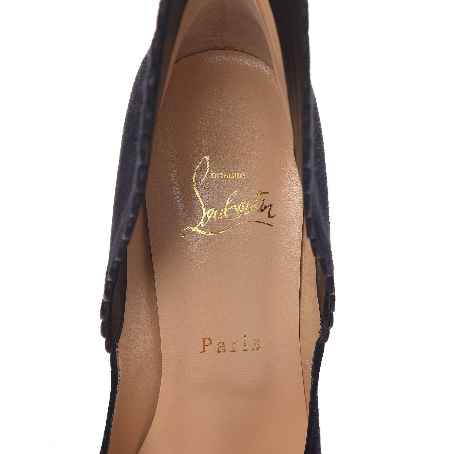 Christian Louboutin Veau Velours Pijonina 100 Booties 37.5 Black 7 of 9